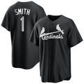Fenge St. Louis Cardinals #1 Ozzie Smith Player Black City Connect Home Limited Stitched Jerseys