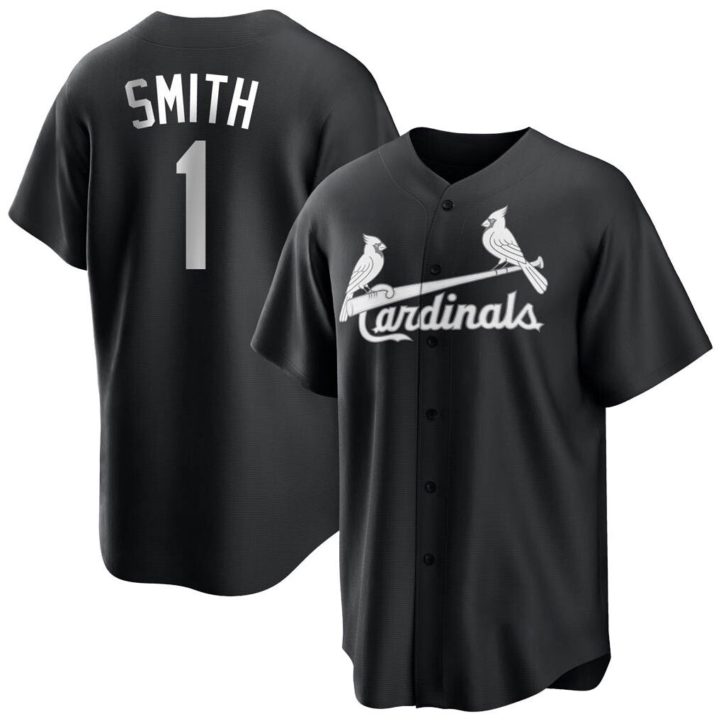 Fenge St. Louis Cardinals #1 Ozzie Smith Player Black City Connect Home Limited Stitched Jerseys