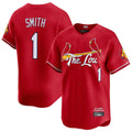 Fenge St. Louis Cardinals #1 Ozzie Smith Player Red City Connect Limited Stitched Jerseys