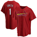 Fenge St. Louis Cardinals #1 Ozzie Smith Player Red Home Game Stitched Jerseys