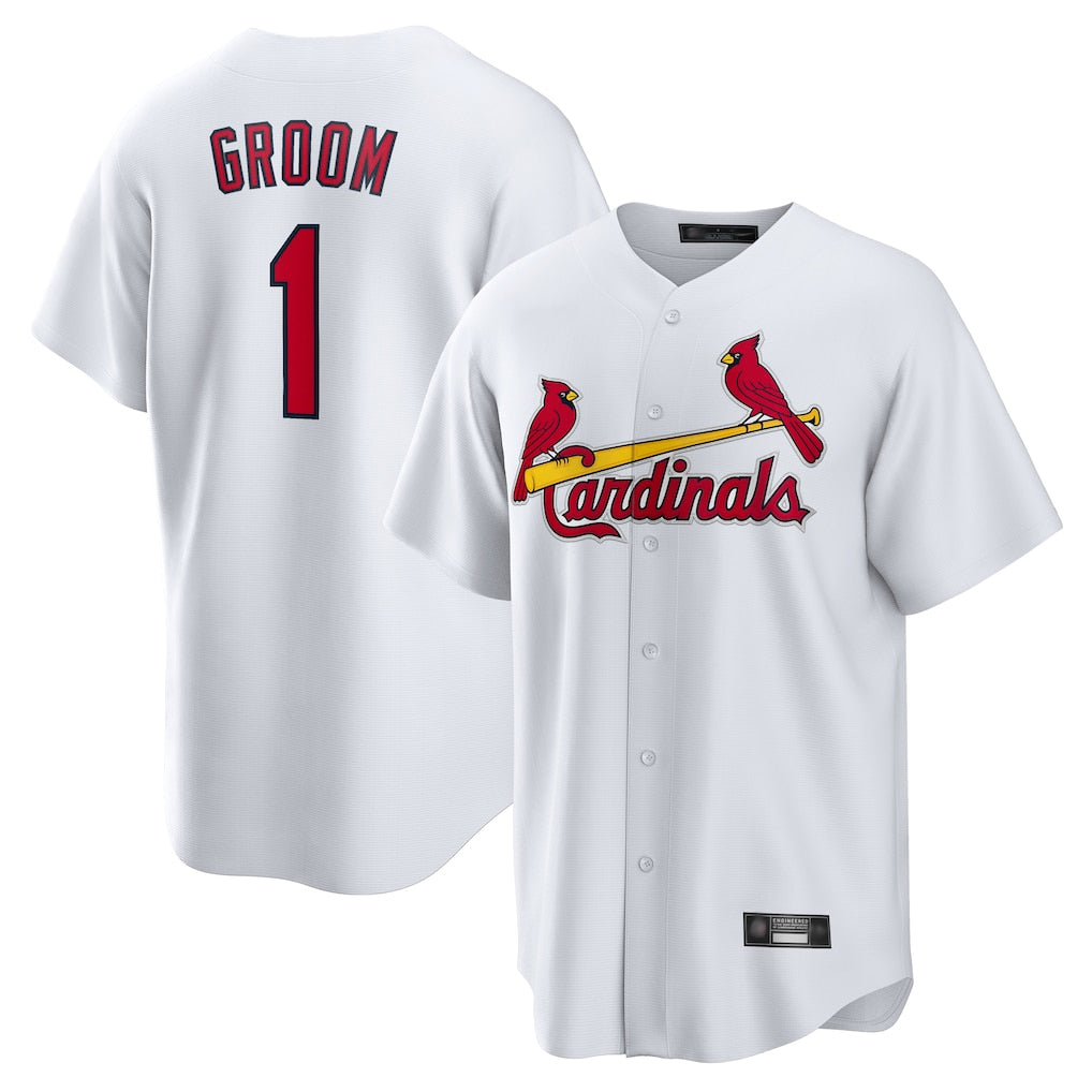 Fenge St. Louis Cardinals #1 Ozzie Smith Player White Home Game Stitched Jerseys