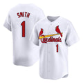Fenge St. Louis Cardinals #1 Ozzie Smith Player White Home Limited Stitched Jerseys