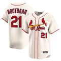 Fenge St. Louis Cardinals #21 Lars Nootbaar Player Cream Home Limited Stitched Jerseys