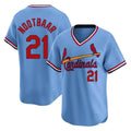 Fenge St. Louis Cardinals #21 Lars Nootbaar Player Light Blue City Connect Home T-shirt Stitched Jerseys
