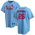 Fenge St. Louis Cardinals #26 JJ Wetherholt Player Light Blue Home Game Stitched Jerseys