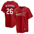 Fenge St. Louis Cardinals #26 JJ Wetherholt Player Red Home Game Stitched Jerseys
