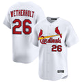 Fenge St. Louis Cardinals #26 JJ Wetherholt Player White Home Limited Stitched Jerseys