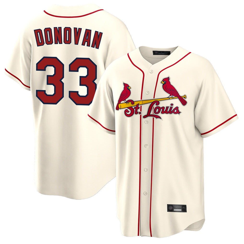 Fenge St. Louis Cardinals #33 Brendan Donovan Player Cream Home Game Stitched Jerseys