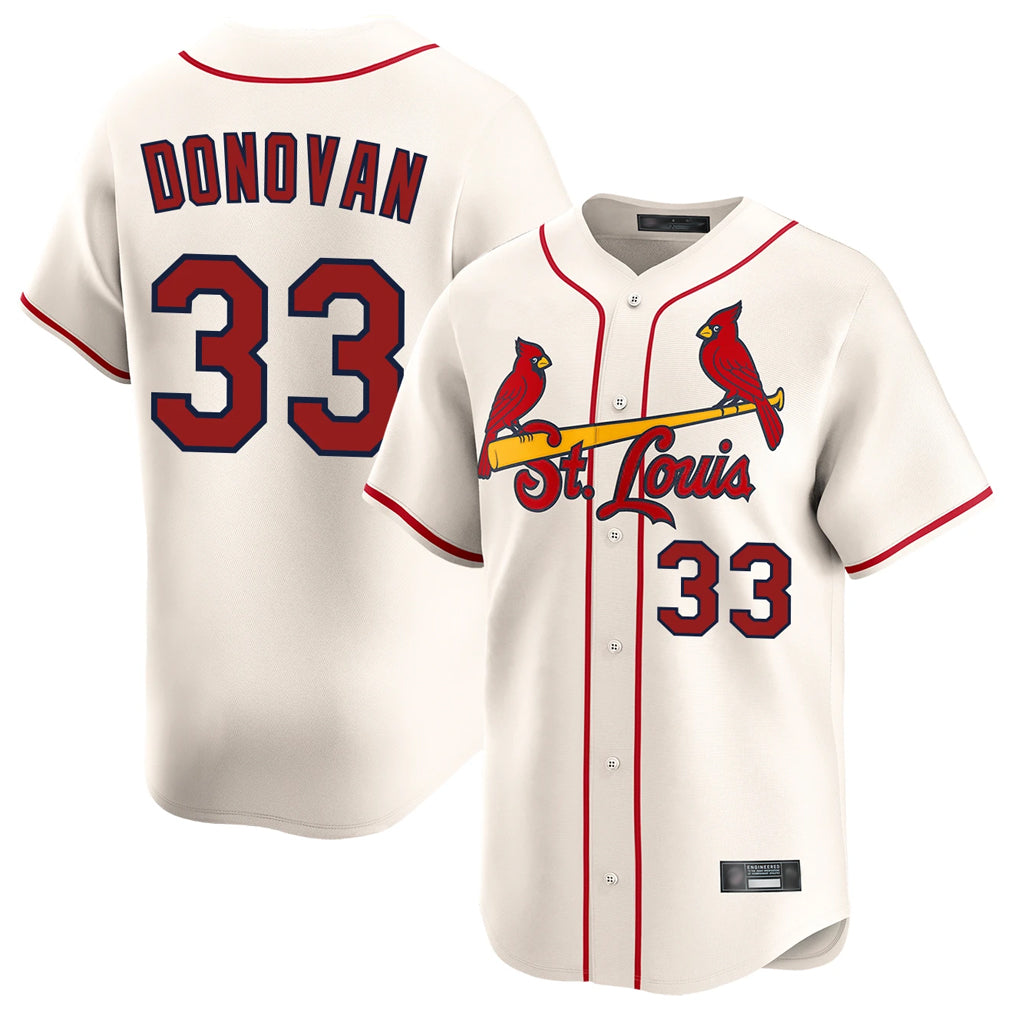 Fenge St. Louis Cardinals #33 Brendan Donovan Player Cream Home Limited Stitched Jerseys