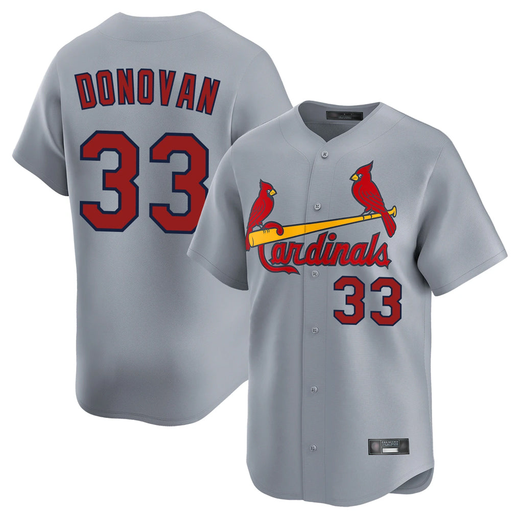 Fenge St. Louis Cardinals #33 Brendan Donovan Player Gray Home Limited Stitched Jerseys