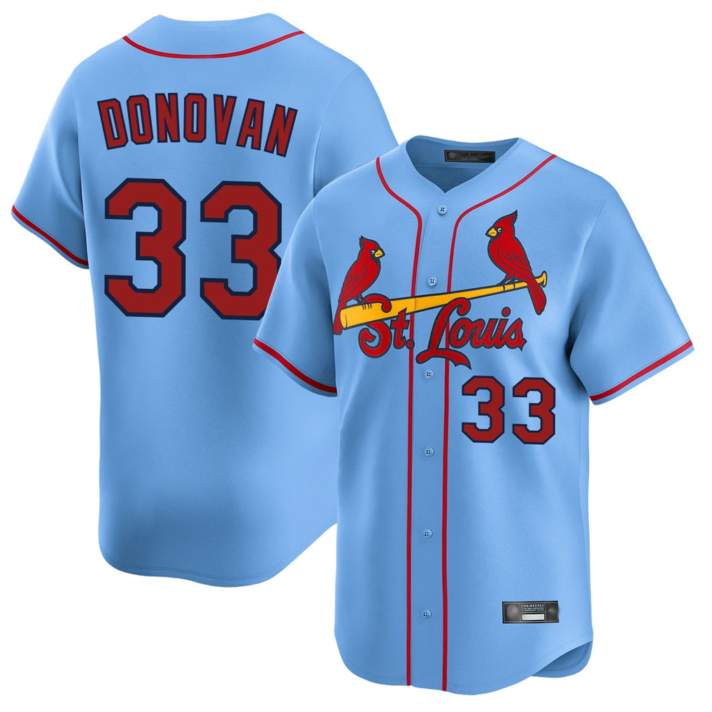 Fenge St. Louis Cardinals #33 Brendan Donovan Player Light Blue Home Limited Stitched Jerseys