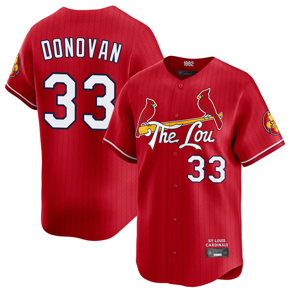 Fenge St. Louis Cardinals #33 Brendan Donovan Player Red City Connect Limited Stitched Jerseys