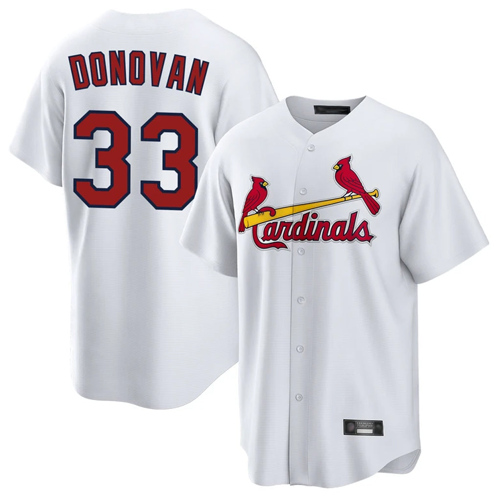 Fenge St. Louis Cardinals #33 Brendan Donovan Player White Home Game Stitched Jerseys