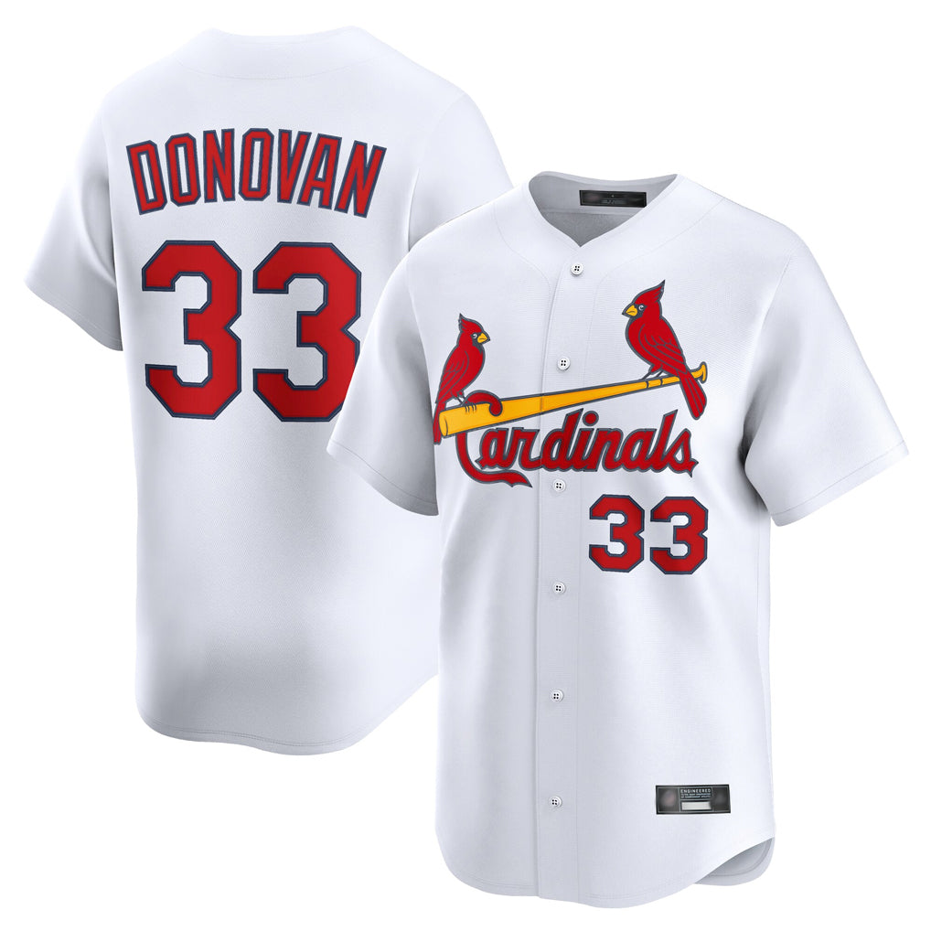 Fenge St. Louis Cardinals #33 Brendan Donovan Player White Home Limited Stitched Jerseys