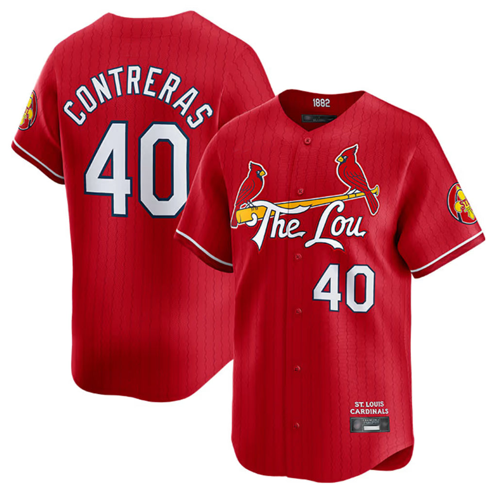 Fenge St. Louis Cardinals #40 Willson Contreras Player Red City Connect Limited Stitched Jerseys