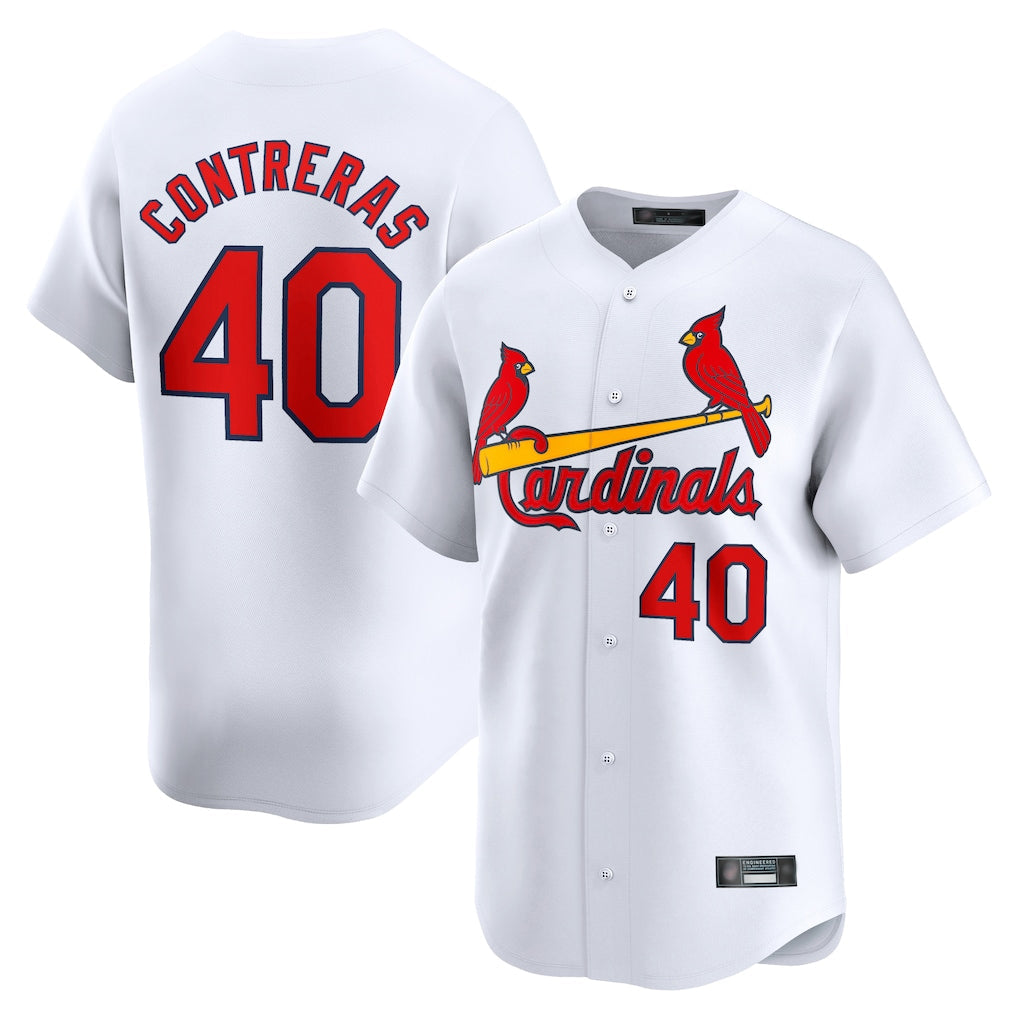Fenge St. Louis Cardinals #40 Willson Contreras Player White Home Limited Stitched Jerseys