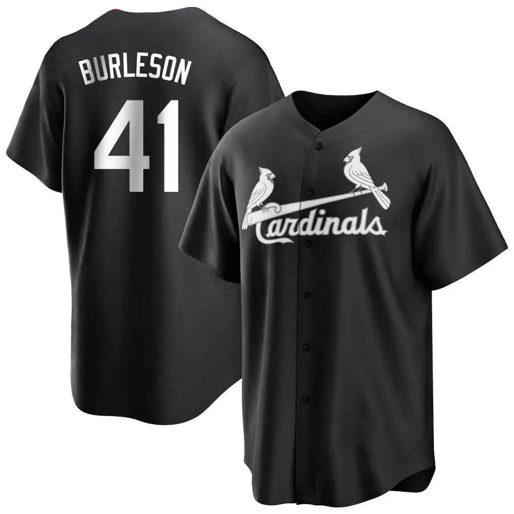 Fenge St. Louis Cardinals #41 Alec Burlesona Player Black City Connect Home Limited Stitched Jerseys