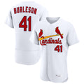 Fenge St. Louis Cardinals #41 Alec Burlesona Player White Home Limited Elite Stitched Jerseys