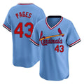 Fenge St. Louis Cardinals #43 Pedro Pages Player Light Blue City Connect Home T-shirt Stitched Jerseys