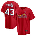 Fenge St. Louis Cardinals #43 Pedro Pages Player Red Home Game Stitched Jerseys