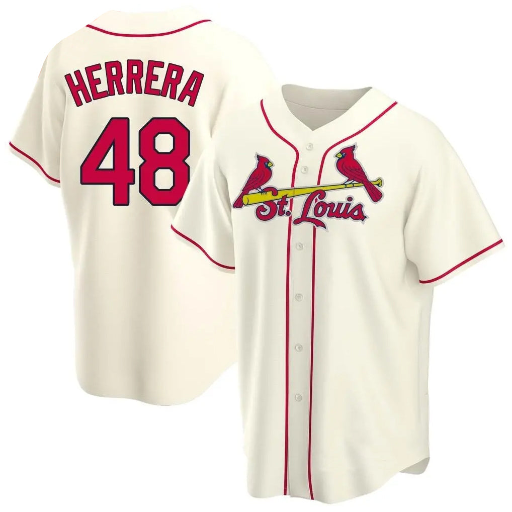 Fenge St. Louis Cardinals #48 Ivan Herrera Player Cream Home Game Stitched Jerseys