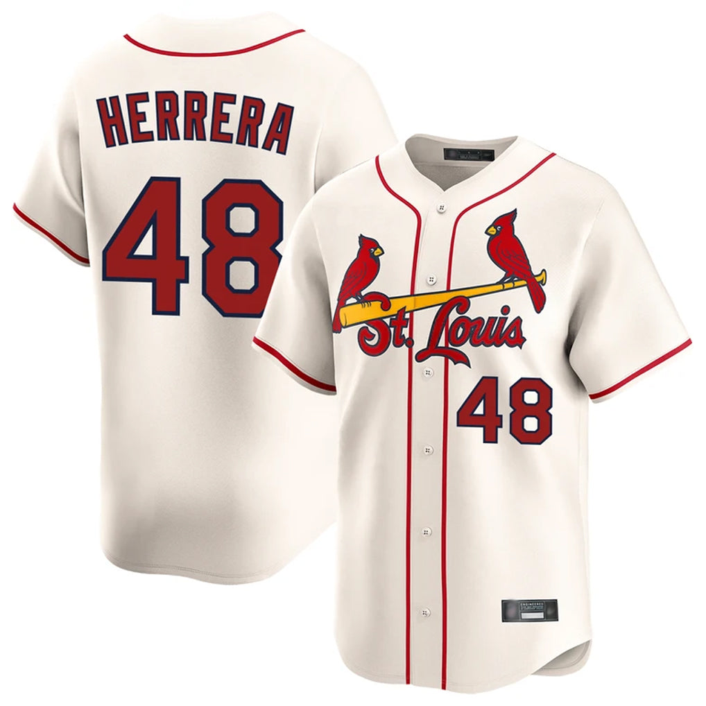 Fenge St. Louis Cardinals #48 Ivan Herrera Player Cream Home Limited Stitched Jerseys
