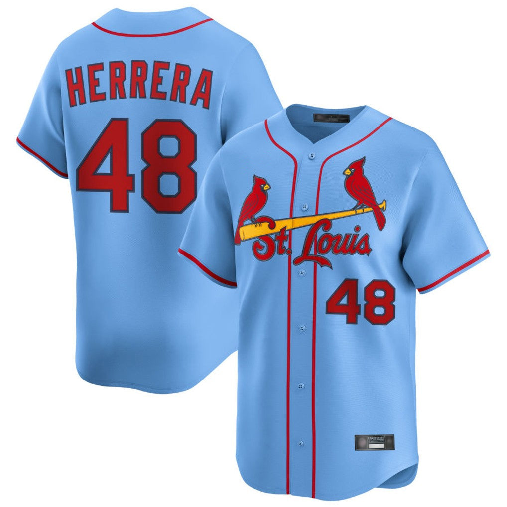 Fenge St. Louis Cardinals #48 Ivan Herrera Player Light Blue  Home Limited Stitched Jerseys