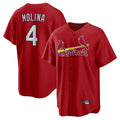 Fenge St. Louis Cardinals #4 Yadier Molina Player Red Home Game Stitched Jerseys