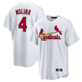 Fenge St. Louis Cardinals #4 Yadier Molina Player White Home Game Stitched Jerseys