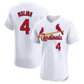 Fenge St. Louis Cardinals #4 Yadier Molina Player White Home Limited Elite Stitched Jerseys