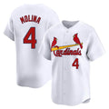 Fenge St. Louis Cardinals #4 Yadier Molina Player White Home Limited Stitched Jerseys