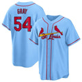 Fenge St. Louis Cardinals #54 Sonny Gray Player Light Blue Home Game Stitched Jerseys