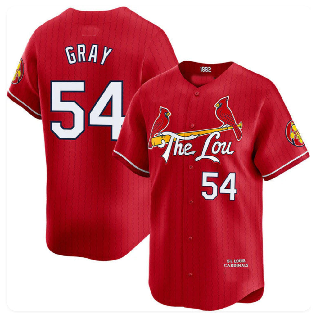 Fenge St. Louis Cardinals #54 Sonny Gray Player Red City Connect Limited Stitched Jerseys