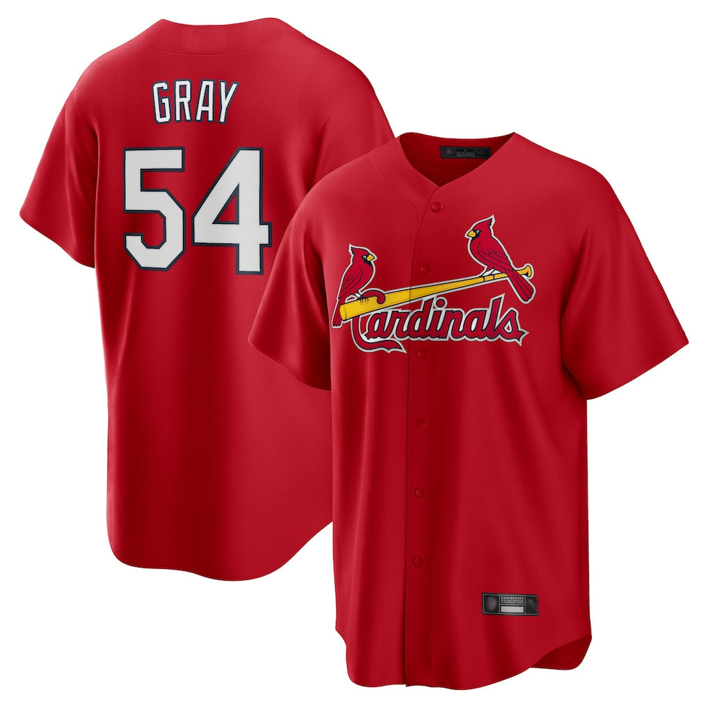 Fenge St. Louis Cardinals #54 Sonny Gray Player Red Home Game Stitched Jerseys
