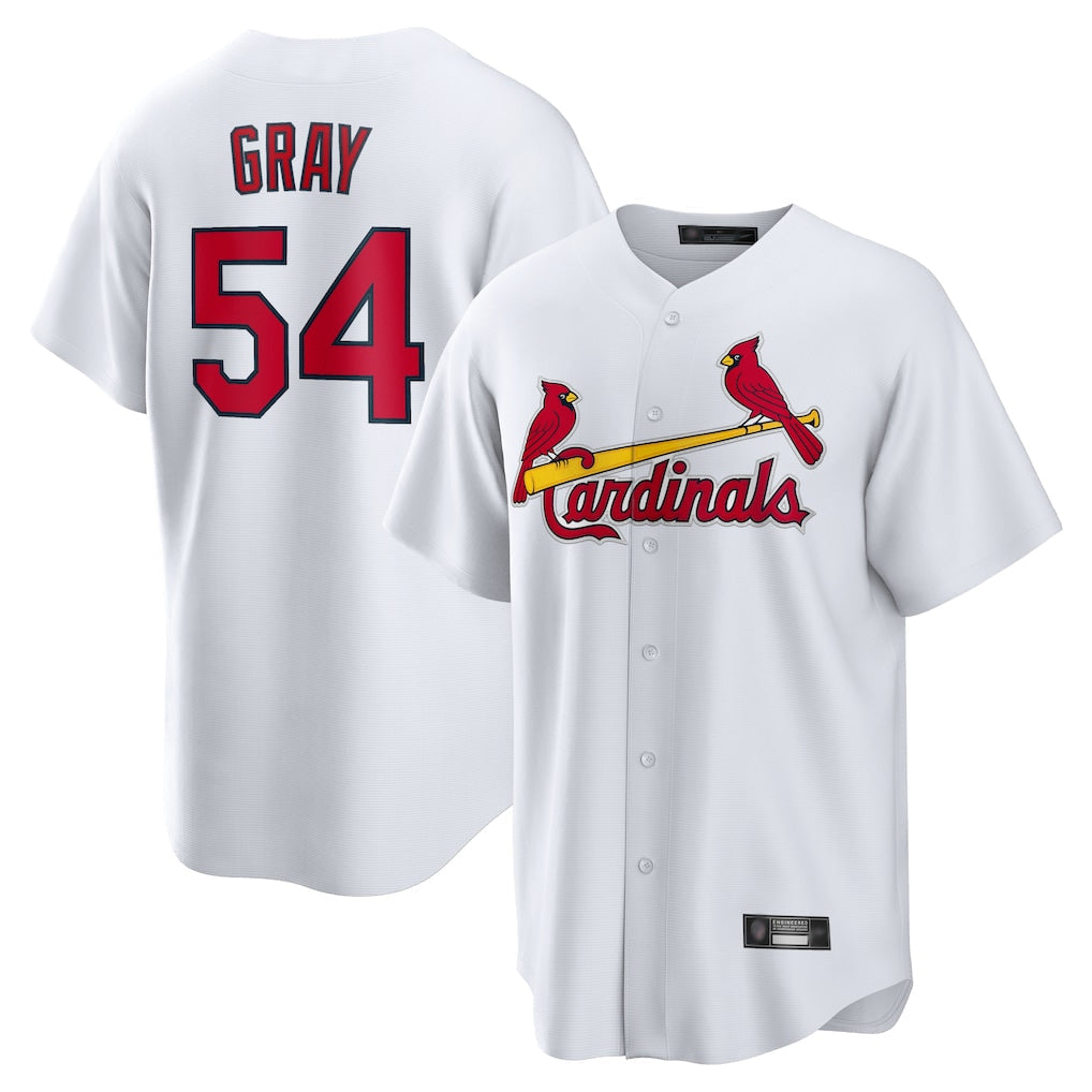 Fenge St. Louis Cardinals #54 Sonny Gray Player White Home Game Stitched Jerseys