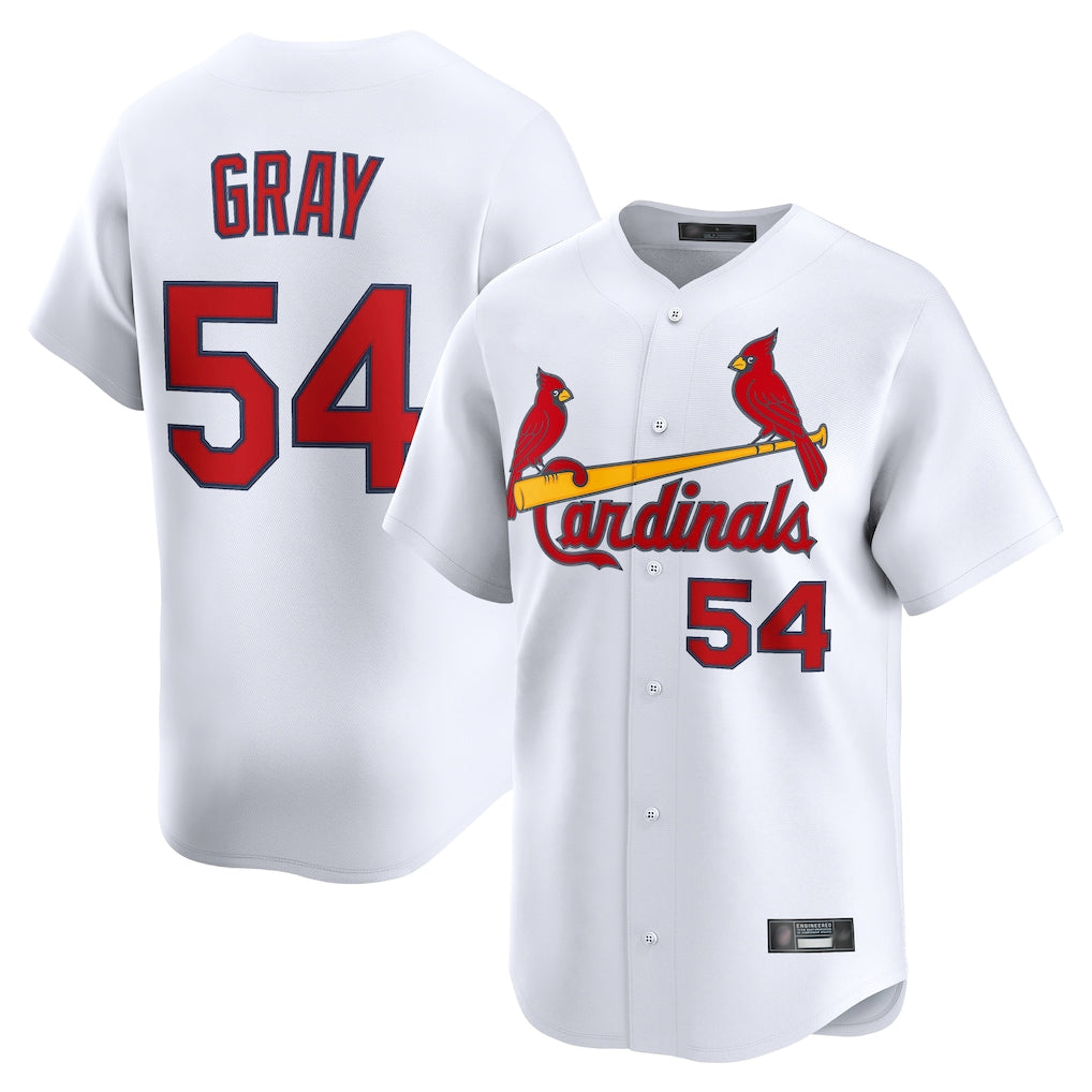 Fenge St. Louis Cardinals #54 Sonny Gray Player White Home Limited Stitched Jerseys