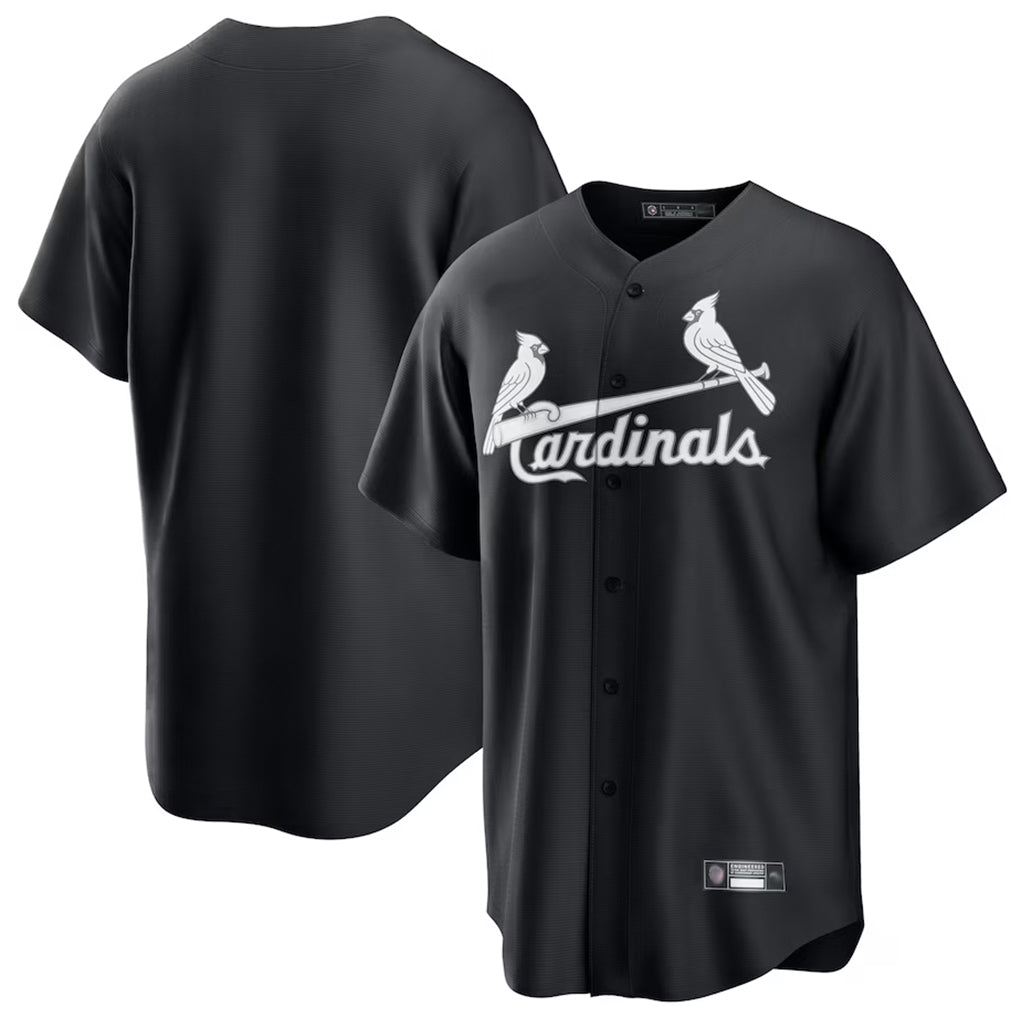 Fenge St. Louis Cardinals Blank Player Black Cooperstown Collection Limited Stitched Jerseys