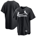 Fenge St. Louis Cardinals Blank Player Black Cooperstown Collection Limited Stitched Jerseys