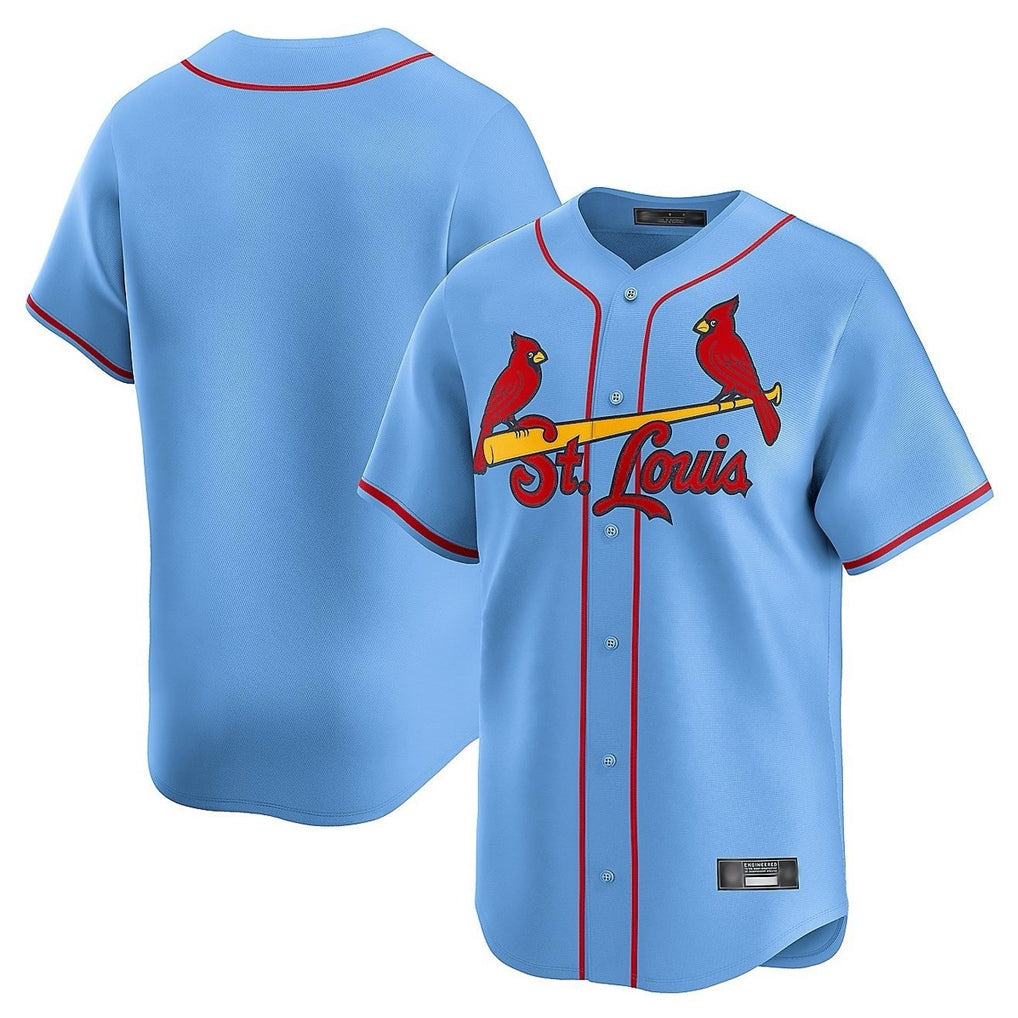 Fenge St. Louis Cardinals Blank Player Light Blue Home Limited Stitched Jerseys