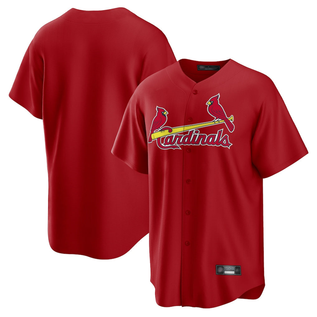 Fenge St. Louis Cardinals Blank Player Red Home Game Stitched Jerseys