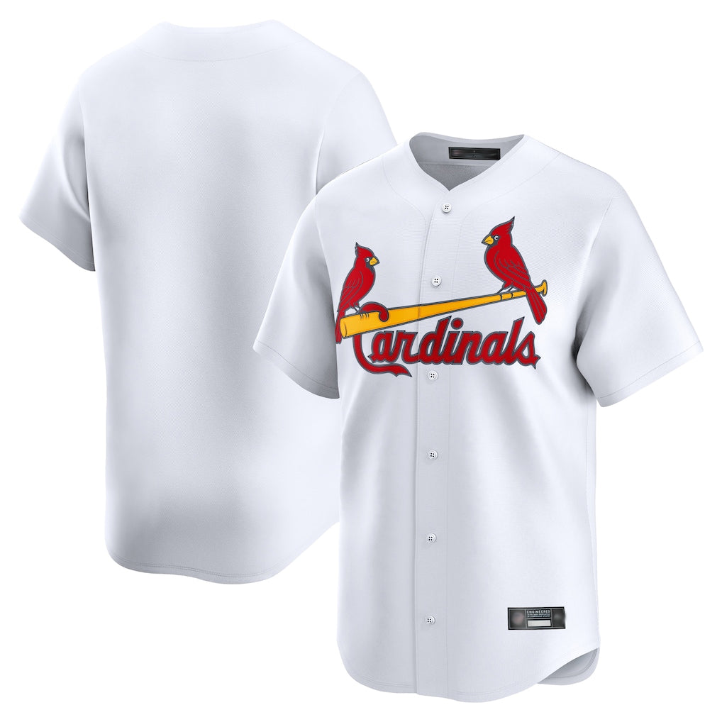 Fenge St. Louis Cardinals Blank Player White Home Limited Stitched Jerseys