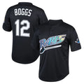 Fenge TB.Rays #12 Wade Boggs Player Black Mitchell & Ness Cooperstown Collection Mesh Batting Practice Stitched Jerseys