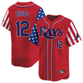 Fenge TB.Rays #12 Wade Boggs Player Red 2025 Independence Day Vapor Premier Limited Stitched Jerseys