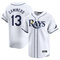 Fenge TB.Rays #13 Junior Caminero Player White Home Limited Stitched Jerseys