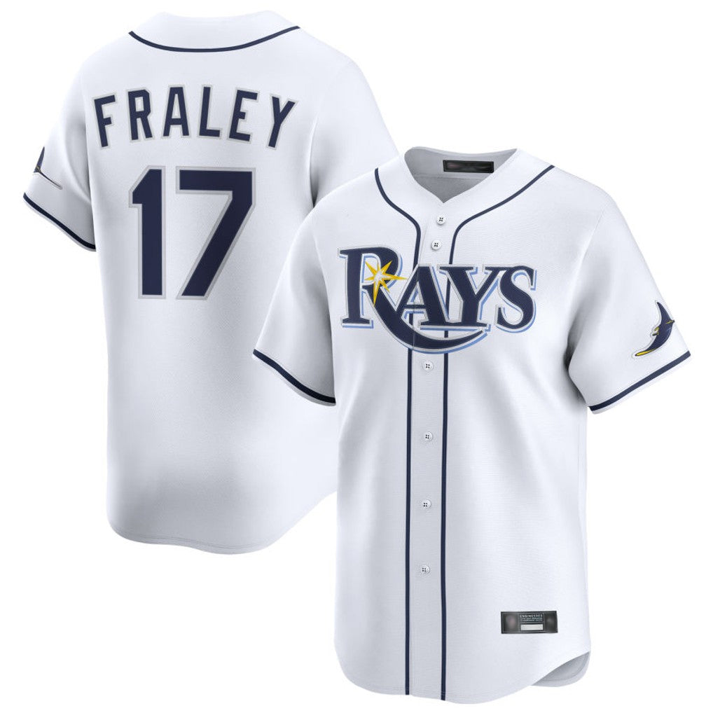 Fenge TB.Rays #17 Jake Fraley Player White Home Limited Stitched Jerseys