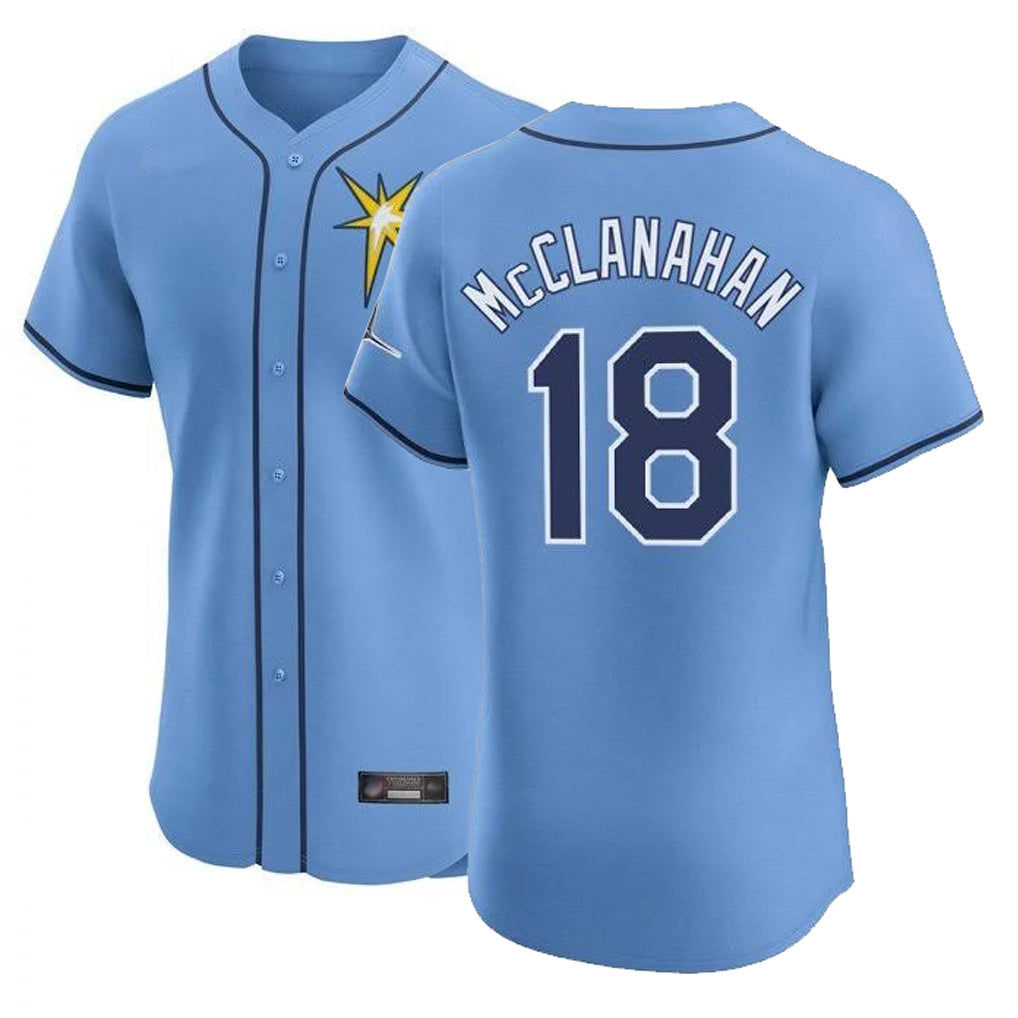 Fenge TB.Rays #18 Shane McClanahan Player Light Blue Home Limited Stitched Jerseys