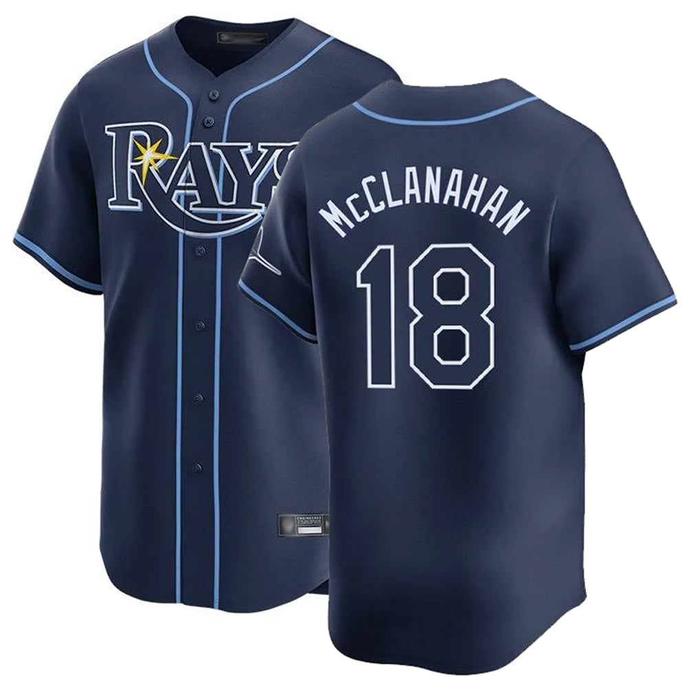 Fenge TB.Rays #18 Shane McClanahan Player Navy Home Limited Stitched Jerseys