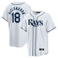 Fenge TB.Rays #18 Shane McClanahan Player White Home Game Stitched Jerseys