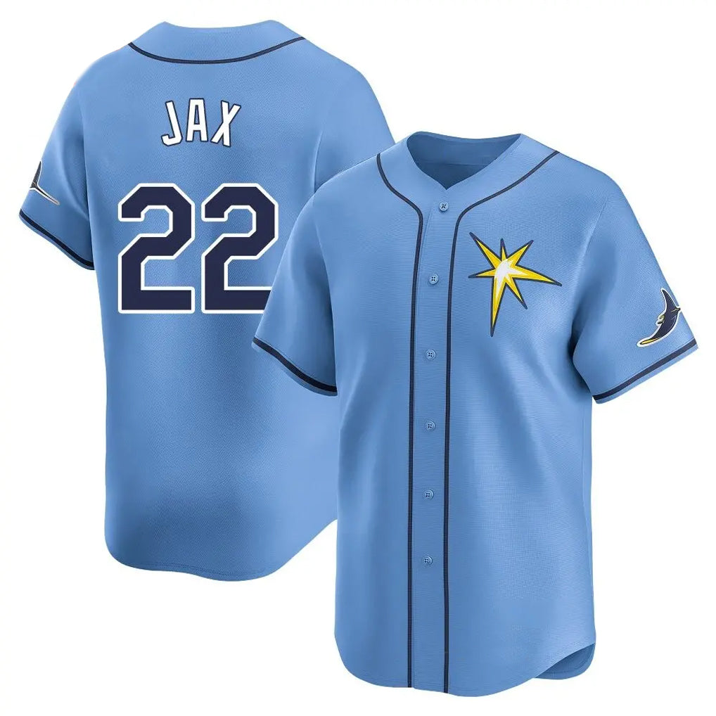 Fenge TB.Rays #22 Griffin Jax Player Light Blue Home Limited Stitched Jerseys