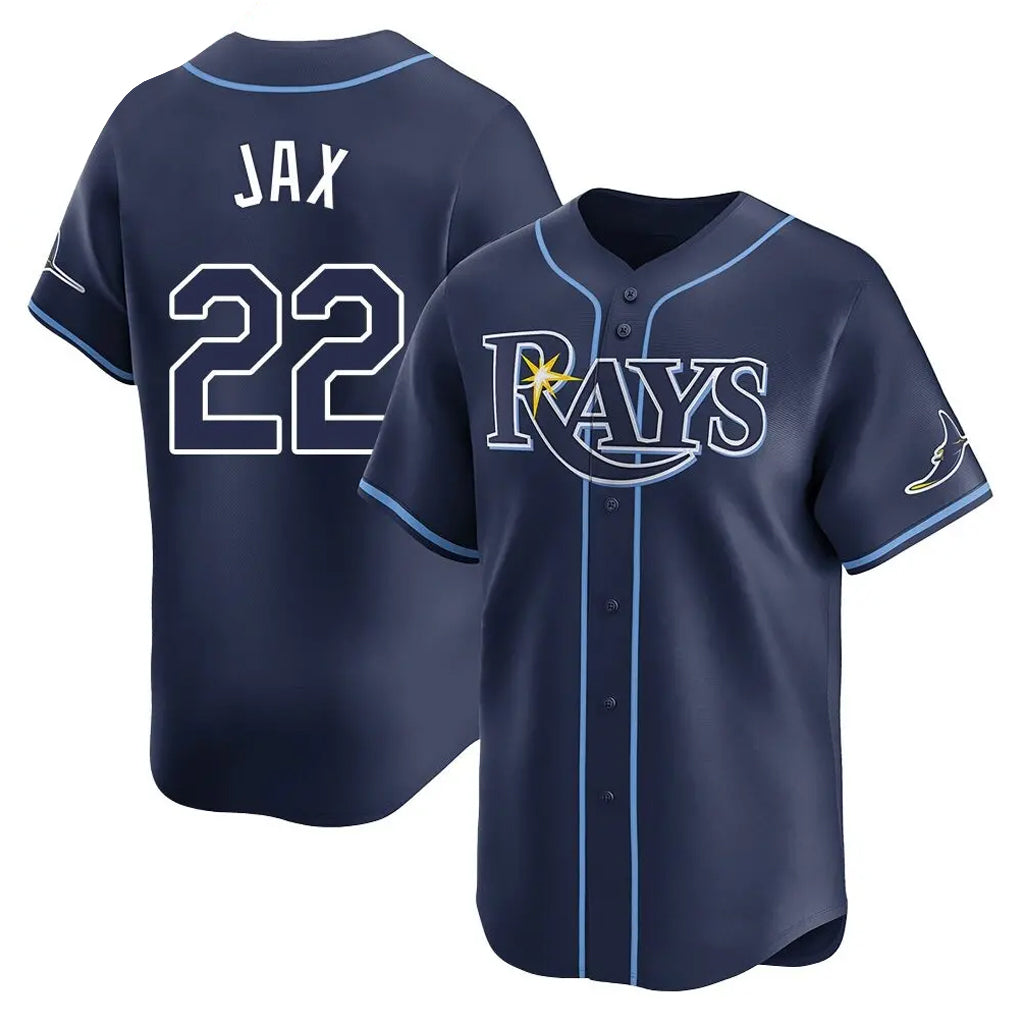 Fenge TB.Rays #22 Griffin Jax Player Navy Home Limited Stitched Jerseys